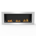 Regal Flame Lenox 54 Inch Ventless Built In Recessed Bio Ethanol Wall Mounted Fireplace