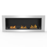 Regal Flame Lenox 54 Inch Ventless Built In Recessed Bio Ethanol Wall Mounted Fireplace