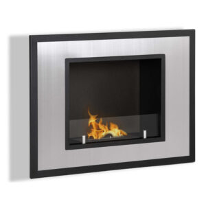 Regal Flame Austin 32 Inch Ventless Built In Recessed Bio Ethanol Wall Mounted Fireplace