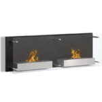 Regal Flame Mora 47 Inch Ventless Wall Mounted Bio Ethanol Fireplace